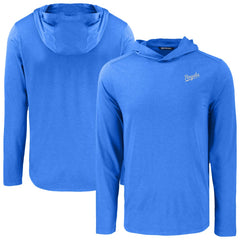 MLB Kansas City Royals Cutter & Buck Coastline Epic Comfort Recycled Eco Hoodie Long Sleeve T-Shirt