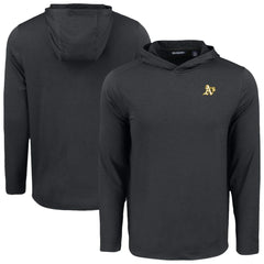 MLB Athletics Cutter & Buck Coastline Epic Comfort Recycled Eco Hoodie Long Sleeve T-Shirt
