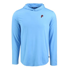 MLB Philadelphia Phillies Cutter & Buck Coastline Epic Comfort Recycled Eco Hoodie Long Sleeve T-Shirt