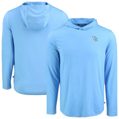 MLB Tampa Bay Rays Cutter & Buck Coastline Epic Comfort Recycled Eco Hoodie Long Sleeve T-Shirt