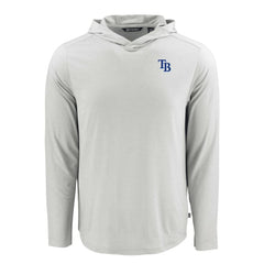 MLB Tampa Bay Rays Cutter & Buck Coastline Epic Comfort Recycled Eco Hoodie Long Sleeve T-Shirt