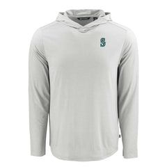 MLB Seattle Mariners Cutter & Buck Coastline Epic Comfort Recycled Eco Hoodie Long Sleeve T-Shirt