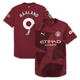 Erling Haaland Manchester City 2024/25 Third Player Jersey - Puma Burgundy