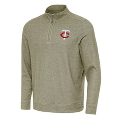 MLB Minnesota Twins Antigua Subtle Quarter-Zip Sweatshirt