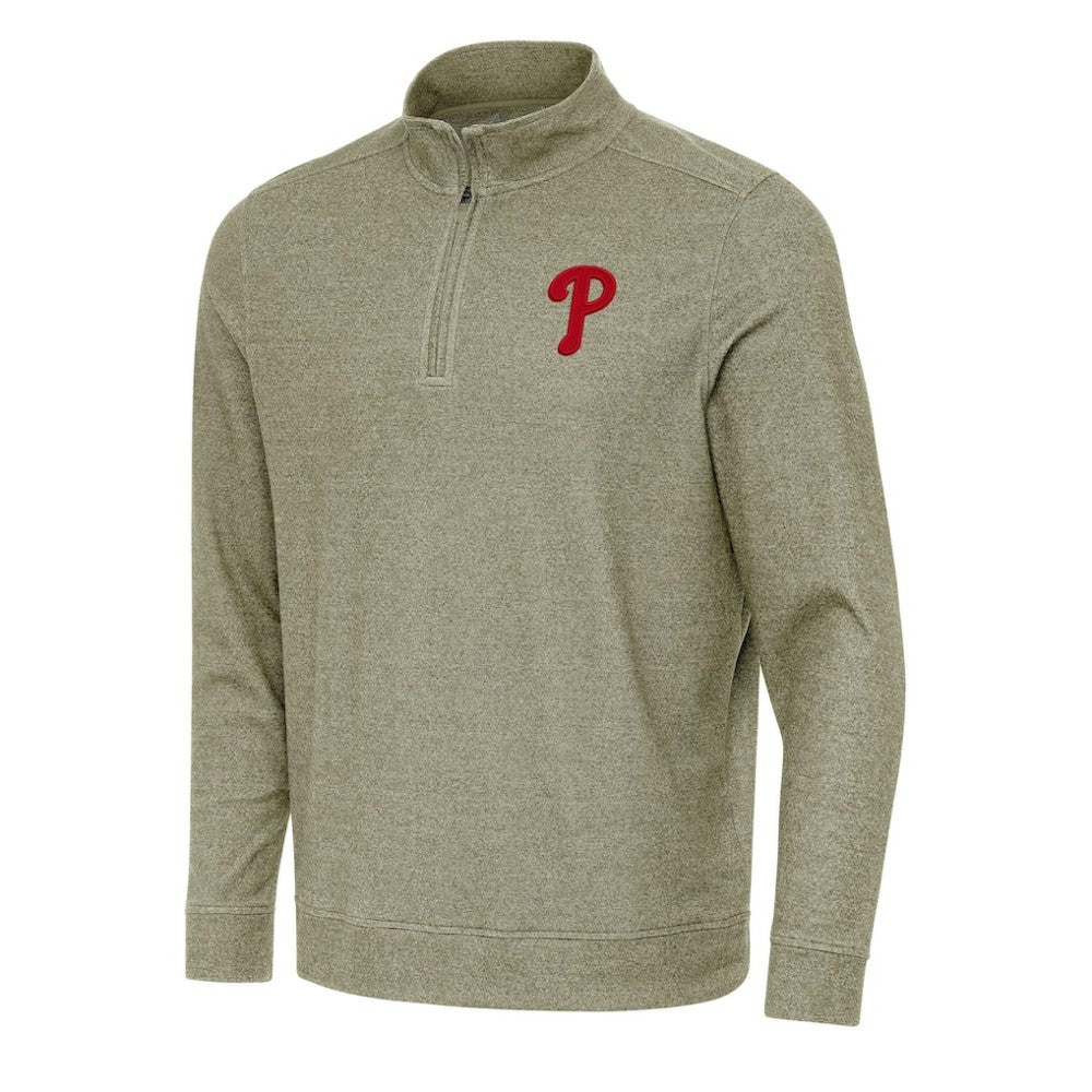 MLB Philadelphia Phillies Antigua Subtle Quarter-Zip Sweatshirt