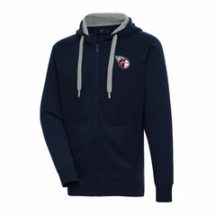 MLB Cleveland Guardians Antigua Big & Tall Victory Full-Zip Hoodie Jacket