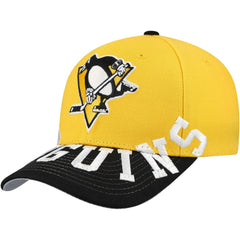 NHL Gold/Black Pittsburgh Penguins Mitchell & Ness Underarch Two-Tone Pro Crown Snapback Hat