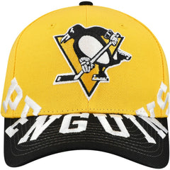 NHL Gold/Black Pittsburgh Penguins Mitchell & Ness Underarch Two-Tone Pro Crown Snapback Hat