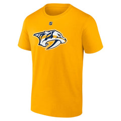 NHL Gold Steven Stamkos Nashville Predators Fanatics Authentic Stack Name & Number T-Shirt