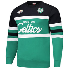 NBA Boston Celtics Hardwood Classics Vintage Logo Head Coach Pullover Sweatshirt