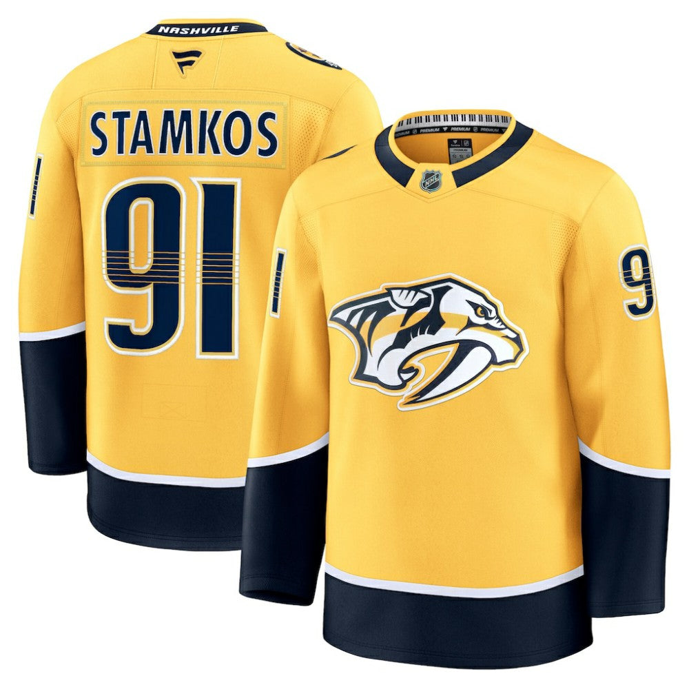 NHL Gold Steven Stamkos Nashville Predators Fanatics Home Premium Jersey
