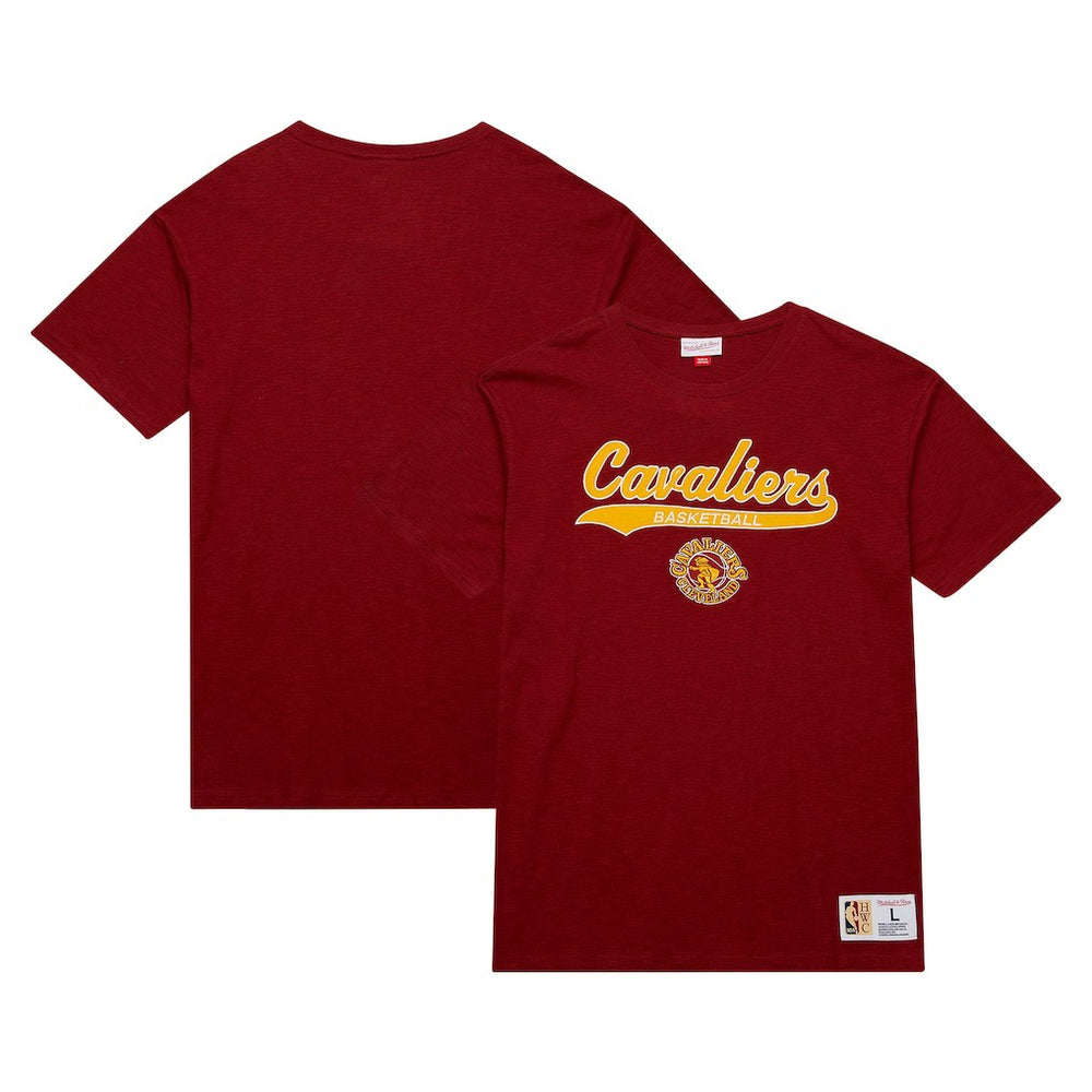 NBA Cleveland Cavaliers Hardwood Classics Felt Applique Slub T-Shirt sale