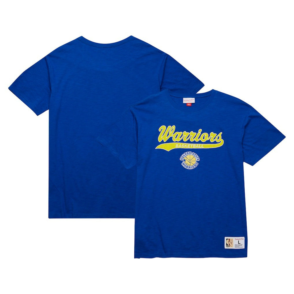 NBA Golden State Warriors Hardwood Classics Felt Applique Slub T-Shirt sale