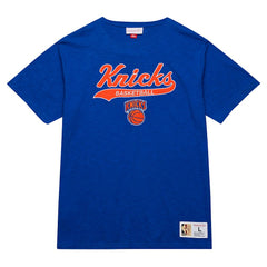 NBA New York Knicks Hardwood Classics Felt Applique Slub T-Shirt