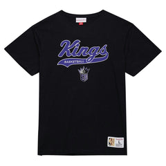 NBA Sacramento Kings Hardwood Classics Felt Applique Slub T-Shirt