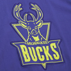 NBA Milwaukee Bucks Hardwood Classics Neon Nights Premium T-Shirt