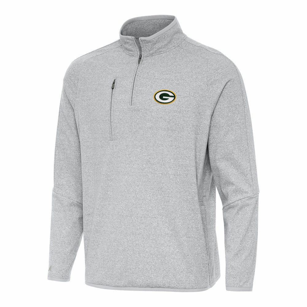 Antigua Certain Tri-Blend Quarter-Zip Top - Green Bay Packers