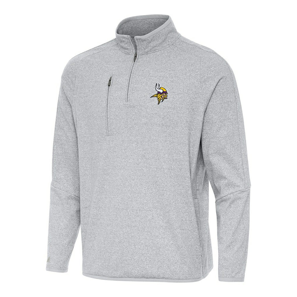 Antigua Certain Tri-Blend Quarter-Zip Top - Minnesota Vikings