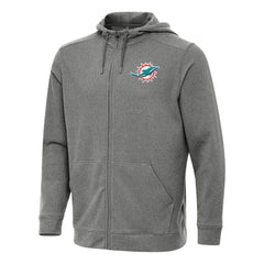 Antigua Effortless Full-Zip Hoodie - Miami Dolphins