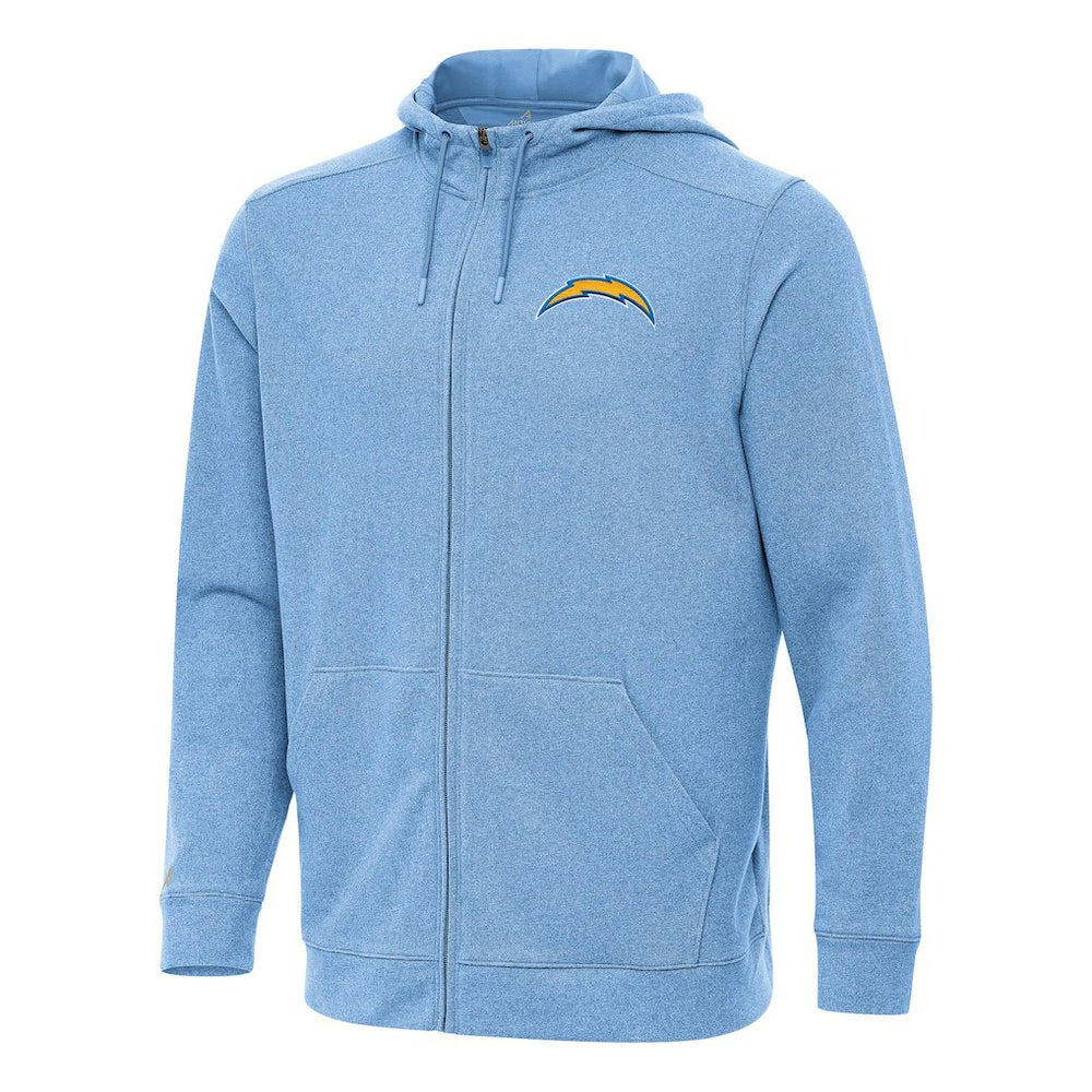 Antigua Effortless Full-Zip Hoodie - Los Angeles Chargers