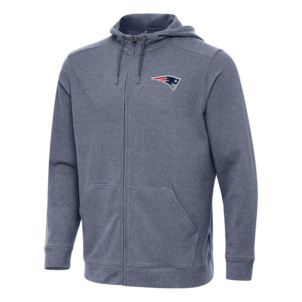 Antigua Effortless Full-Zip Hoodie - New England Patriots
