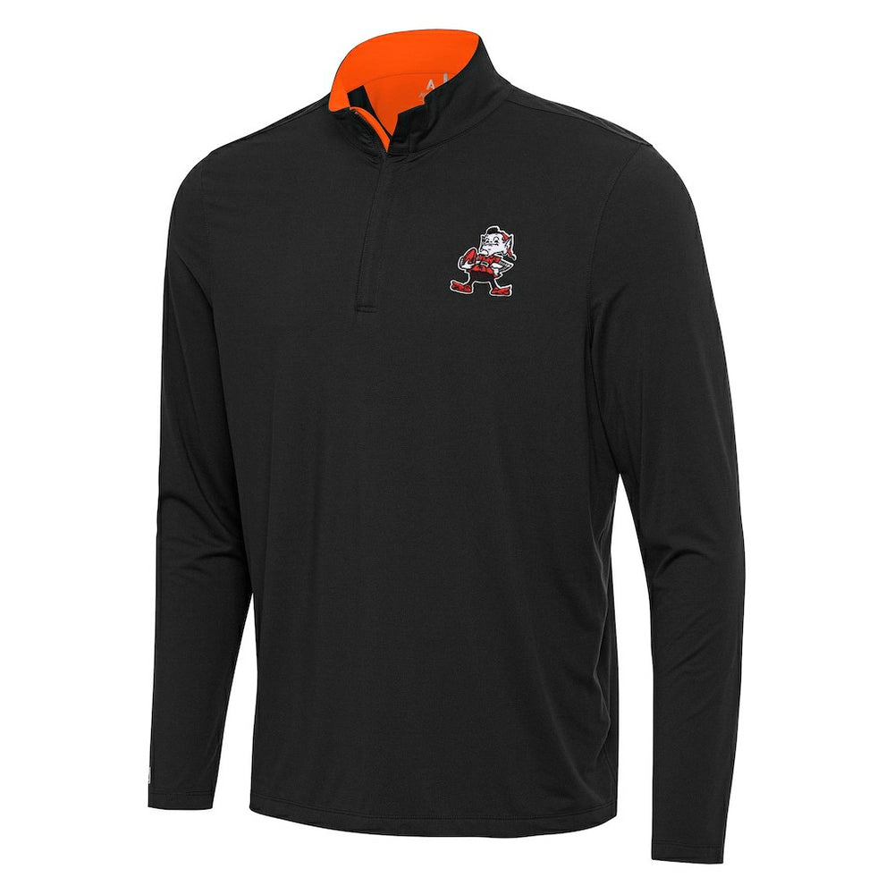 Antigua Content Quarter-Zip Pullover Top - Cleveland Browns