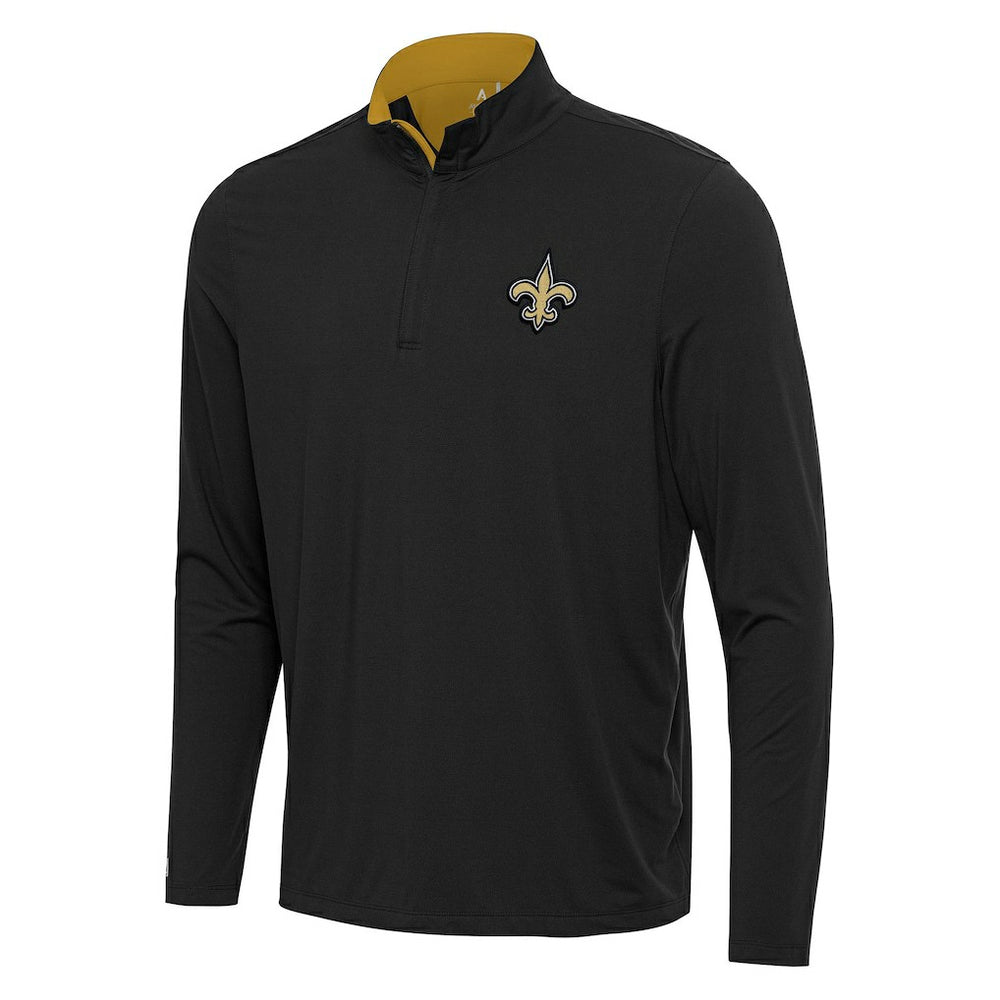 Antigua Content Quarter-Zip Pullover Top - New Orleans Saints