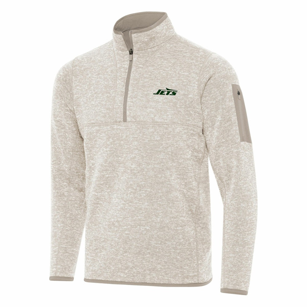 Antigua Fortune Quarter-Zip Pullover Jacket - New York Jets