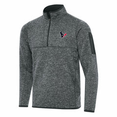 Antigua Fortune Quarter-Zip Pullover Jacket - Houston Texans