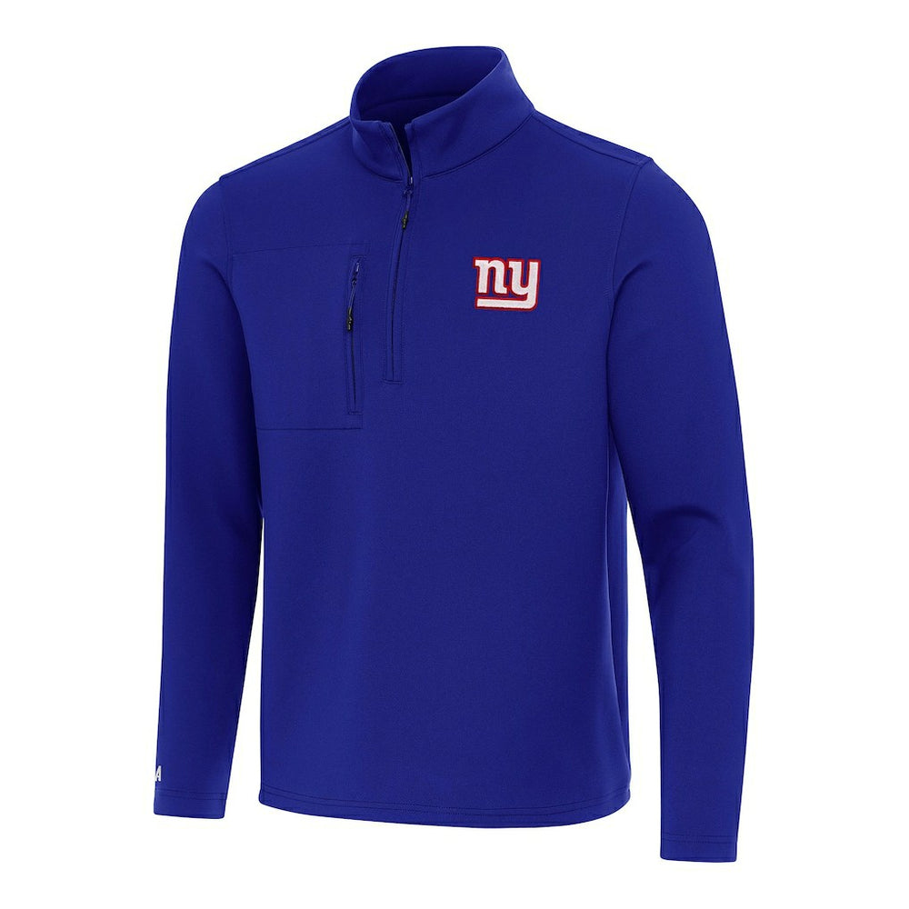 Antigua Insider Quarter-Zip Pullover Top - New York Giants