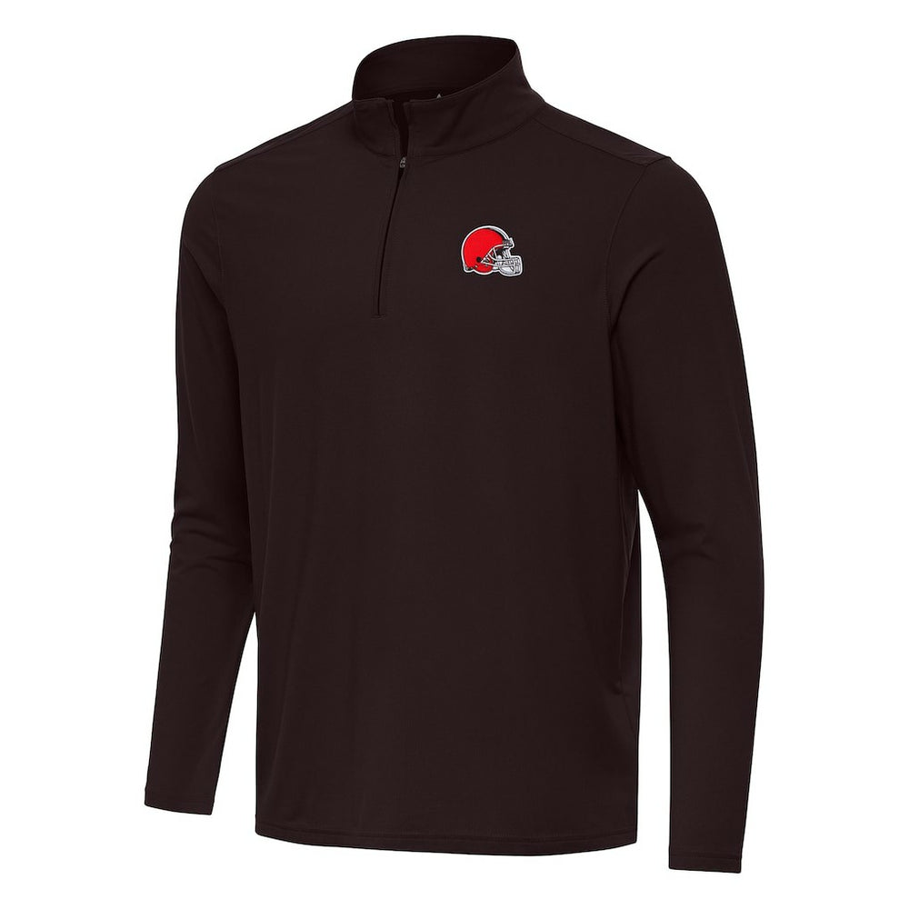 Antigua Intent Quarter-Zip Pullover Top - Cleveland Browns