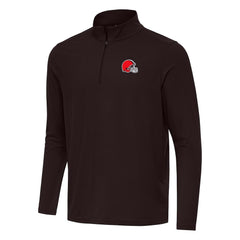Antigua Intent Quarter-Zip Pullover Top - Cleveland Browns
