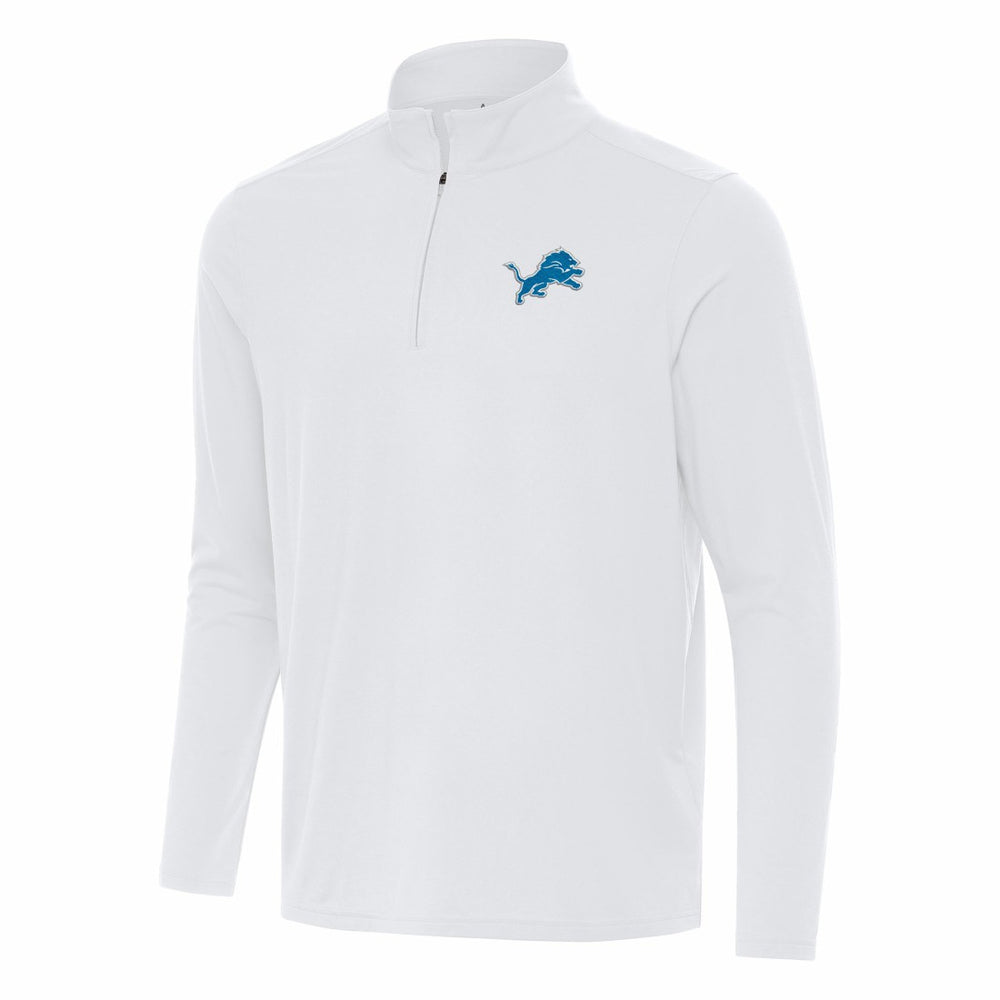 Antigua Intent Quarter-Zip Pullover Top - Detroit Lions