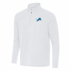 Antigua Intent Quarter-Zip Pullover Top - Detroit Lions