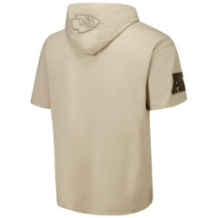 Pro Standard Neutrals Capsule Short Sleeve Pullover Hoodie - Kansas City Chiefs