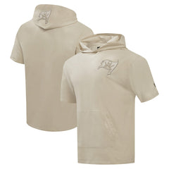 Pro Standard Neutrals Capsule Short Sleeve Pullover Hoodie - Tampa Bay Buccaneers