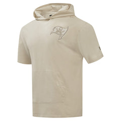 Pro Standard Neutrals Capsule Short Sleeve Pullover Hoodie - Tampa Bay Buccaneers