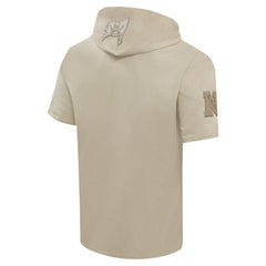 Pro Standard Neutrals Capsule Short Sleeve Pullover Hoodie - Tampa Bay Buccaneers