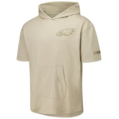 Pro Standard Neutrals Capsule Short Sleeve Pullover Hoodie - Philadelphia Eagles