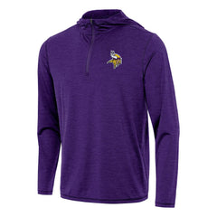 Antigua Tidy Quarter-Zip Pullover Hoodie - Minnesota Vikings