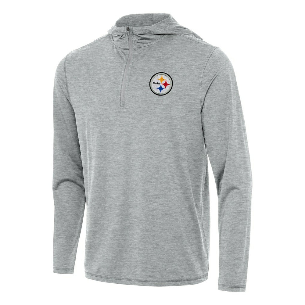 Antigua Tidy Quarter-Zip Pullover Hoodie - Pittsburgh Steelers