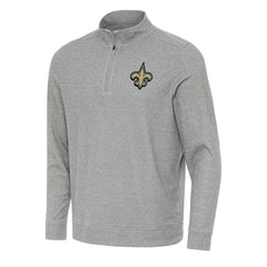 Antigua Subtle Quarter-Zip Top - New Orleans Saints