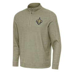 Antigua Subtle Quarter-Zip Top - New Orleans Saints
