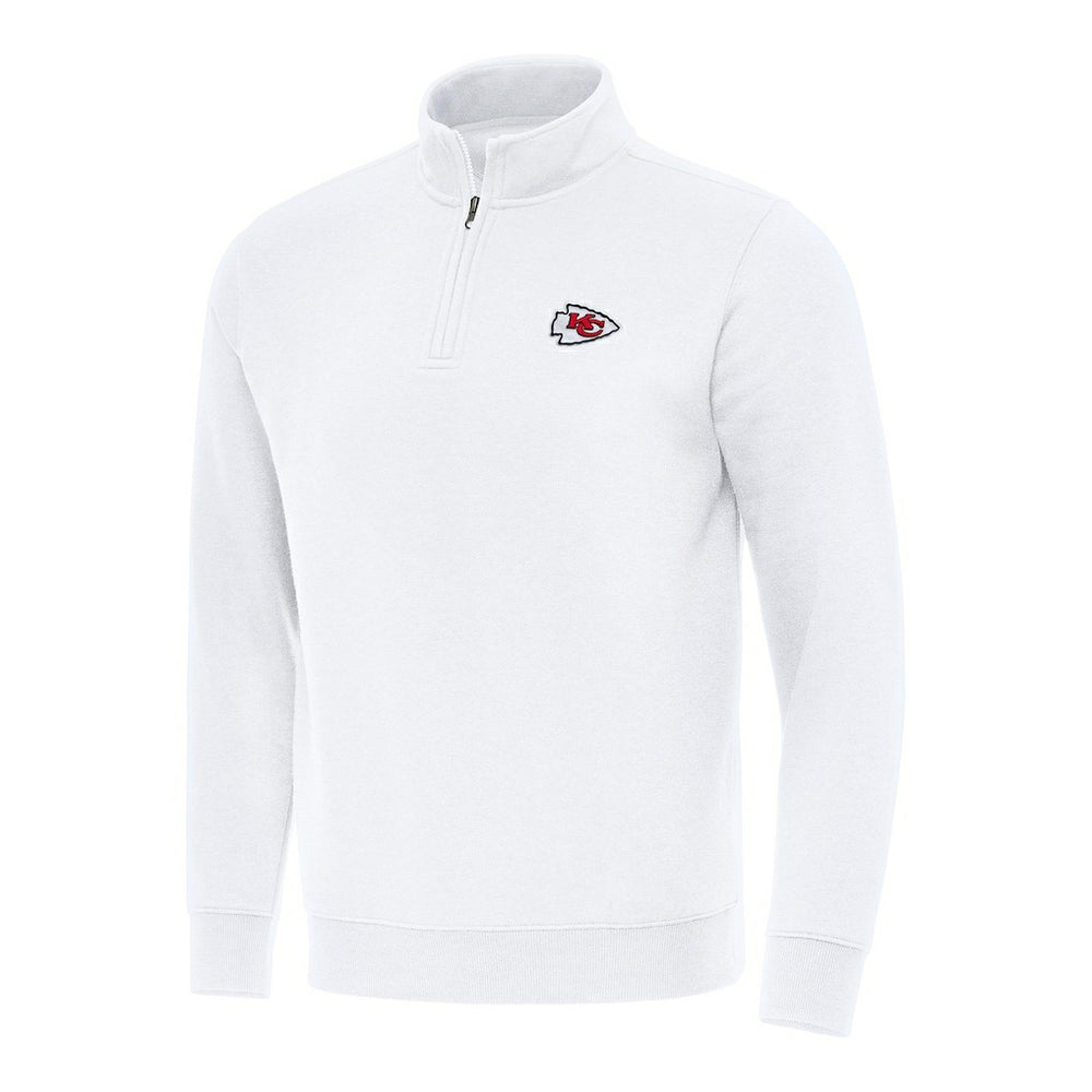 Antigua Victory Quarter-Zip Pullover Top - Kansas City Chiefs