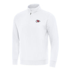 Antigua Victory Quarter-Zip Pullover Top - Kansas City Chiefs