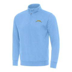 Antigua Victory Quarter-Zip Pullover Top - Los Angeles Chargers