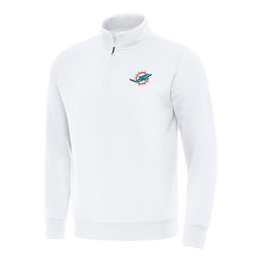 Antigua Victory Quarter-Zip Pullover Top - Miami Dolphins