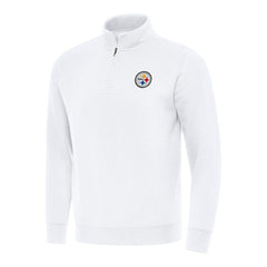 Antigua Victory Quarter-Zip Pullover Top - Pittsburgh Steelers
