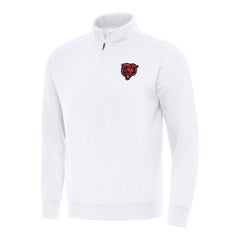Antigua Victory Quarter-Zip Pullover Top - Chicago Bears