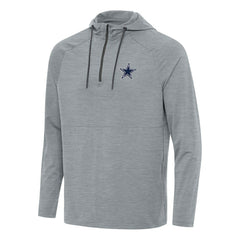 Antigua Spikes Quarter-Zip Pullover Hoodie - Dallas Cowboys